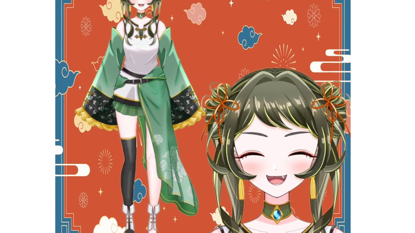 チャイナ娘　Vtuberモデル